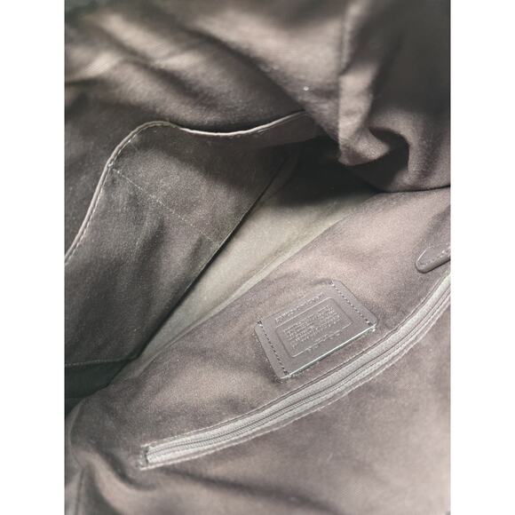 Coach C2853 Rori In Soft Granite Pebbled Leather Shoulder Bag Gray - Picture 9 of 10